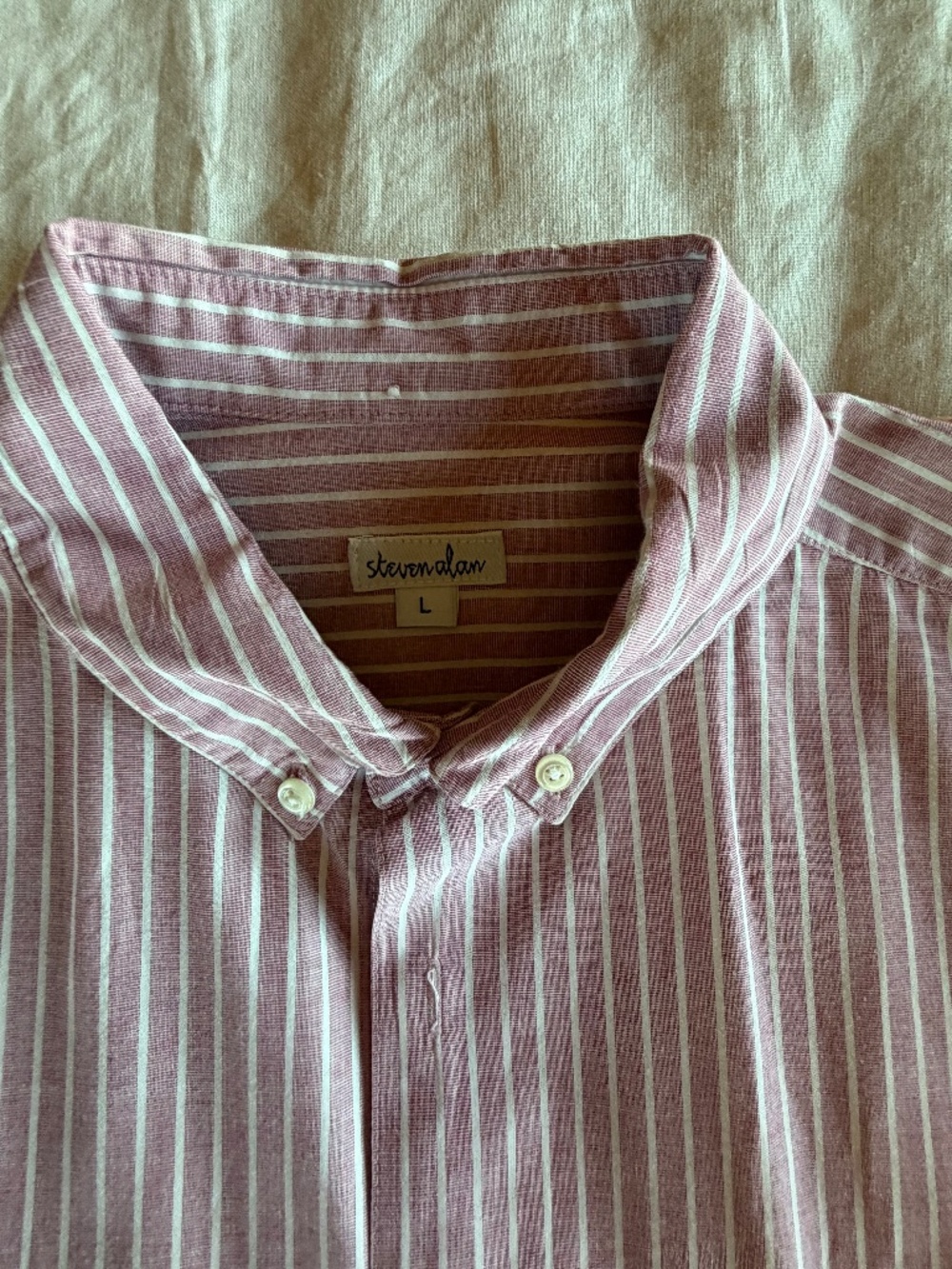 Vintage Steve Alan button down,  cotton, Large